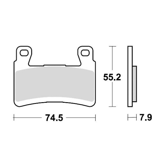 STABDŽIŲ KALADĖLĖS, STABDANTYS, PUSMETALINIS, RACE, 959CM66