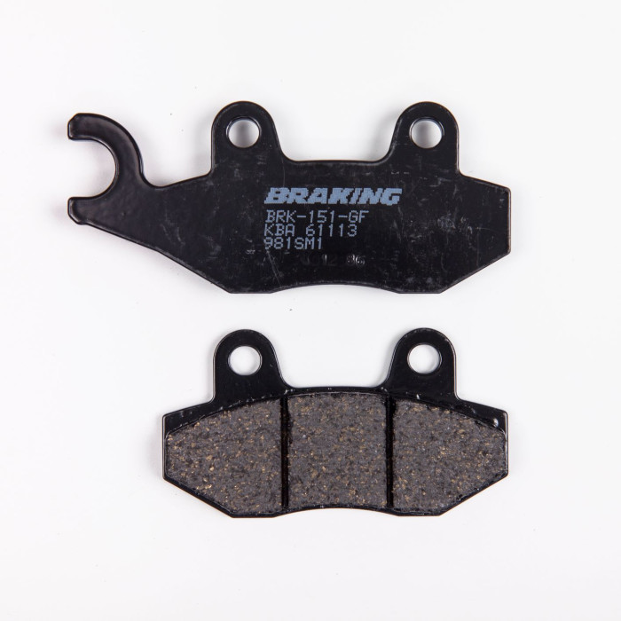 BRAKE PADS, BRAKES, SEMI-METALLIC, 981SM1