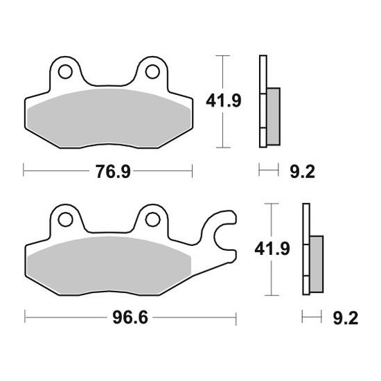 STABDŽIŲ KALADĖLĖS, STABDANTYS, PUSMETALINIS, 981SM1