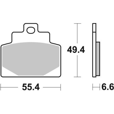 BRAKE PADS, BRAKES, SEMI-METALLIC, 982SM1