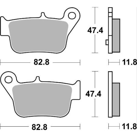 STABDŽIŲ KALADĖLĖS, STABDANTYS, PUSMETALINIS, 985SM1