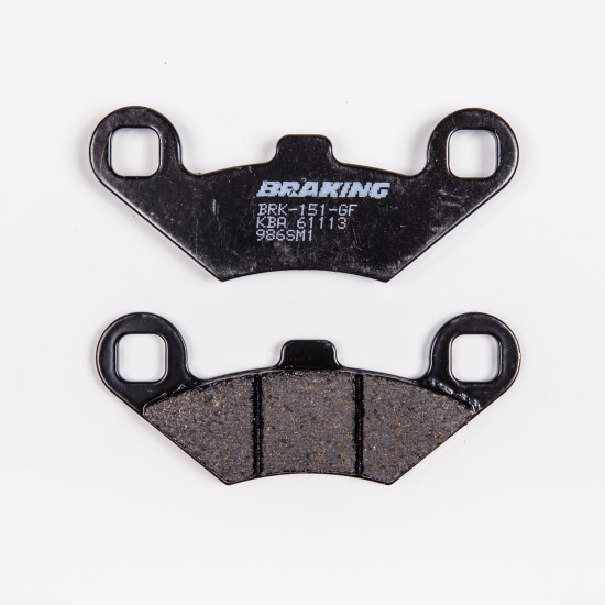 BRAKE PADS, BRAKES, SEMI-METALLIC, 986SM1