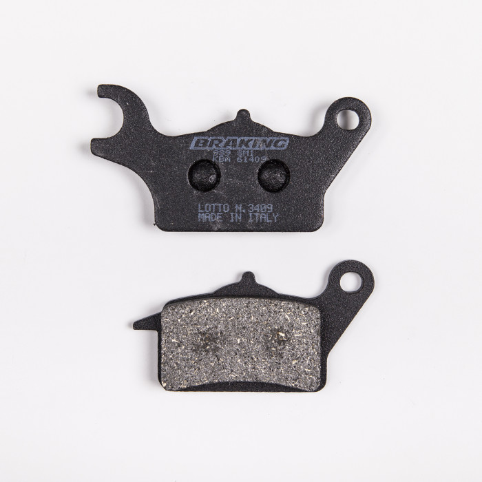 BRAKE PADS, BRAKES, SEMI-METALLIC, 989SM1