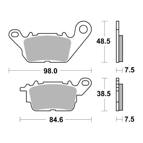 STABDŽIŲ KALADĖLĖS, STABDANTYS, PUSMETALINIS, 990SM1