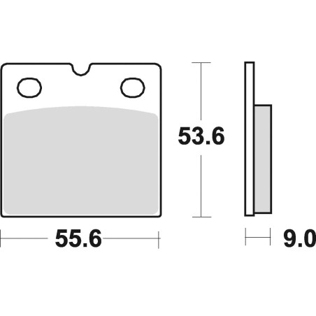 STABDŽIŲ KALADĖLĖS STABDYMO SUKEPINTOS 613CM55 PRIEKINĖS