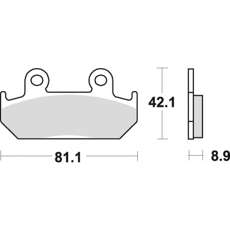 STABDŽIŲ KALADĖLĖS STABDYMO SUKEPINTOS 704CM55 PRIEKINĖS