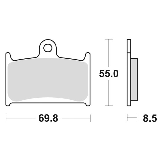 BRAKE PADS BRAKE SINTERED 707CM55 FRONT