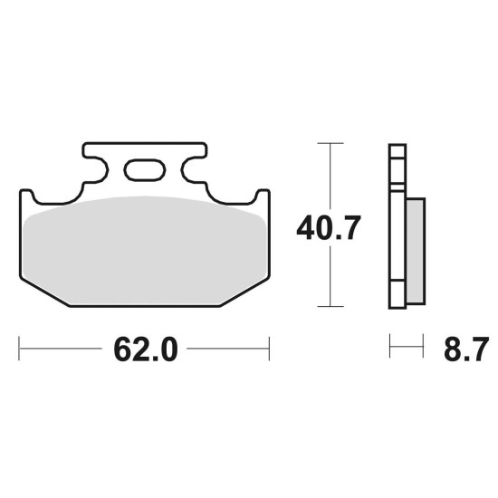 BRAKE PADS BRAKE SINTERED 722CM44 OFFROAD
