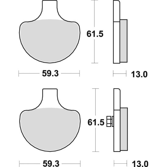 STABDŽIŲ KALADĖLĖS STABDYMO SUKEPINTOS 732CM77 PRIEKINĖS CRUISER