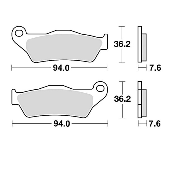 STABDŽIŲ KALADĖLĖS STABDYMO SINTERUOTOS 746CM46 BEKELĖS LENKTYNĖMS