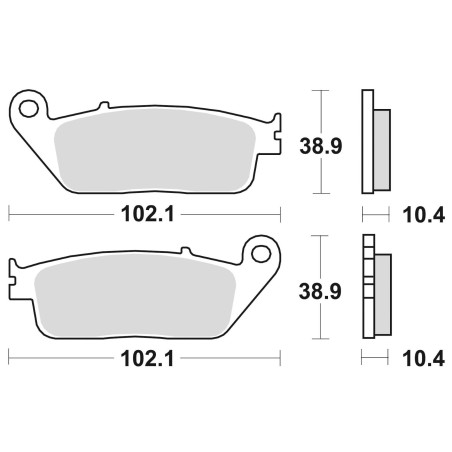 BRAKE PADS BRAKE SINTERED 748CM56 REAR