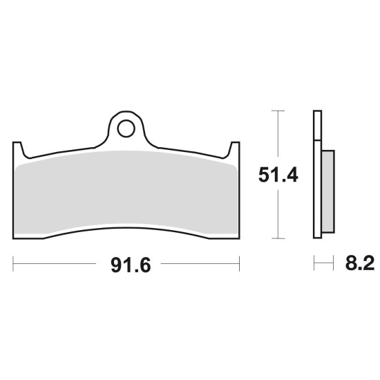 STABDŽIŲ KALADĖLĖS STABDYMO SUKEPINTOS 801CM55 PRIEKINĖS