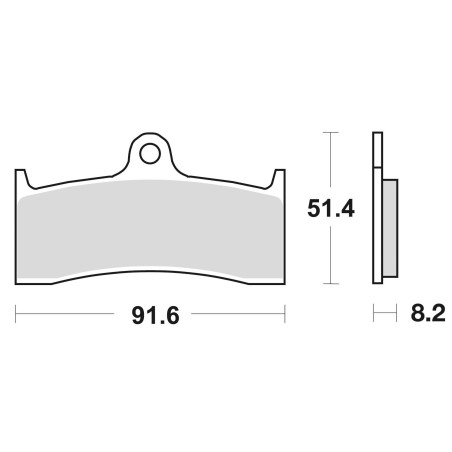BRAKE PADS BRAKE SINTERED 801CM55 FRONT