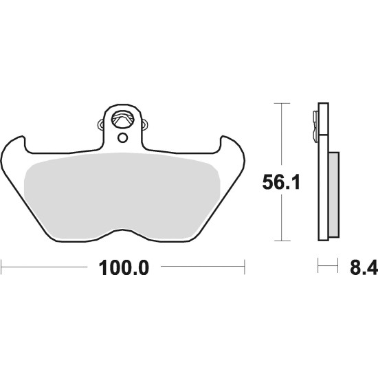 STABDŽIŲ KALADĖLĖS STABDYMO SUKEPINTOS 806CM55 PRIEKINĖS