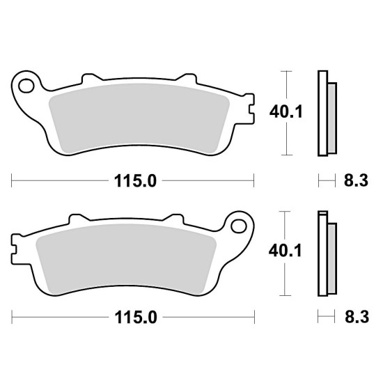 STABDŽIŲ KALADĖLĖS STABDYMO SUKEPINTOS 813CM56 GALINĖS