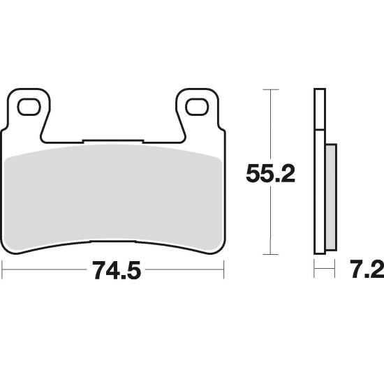 BRAKE PADS BRAKE SINTERED 827CM55 FRONT