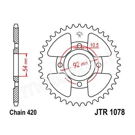 Yamaha TZR 50 rear sprocket 47 teeth