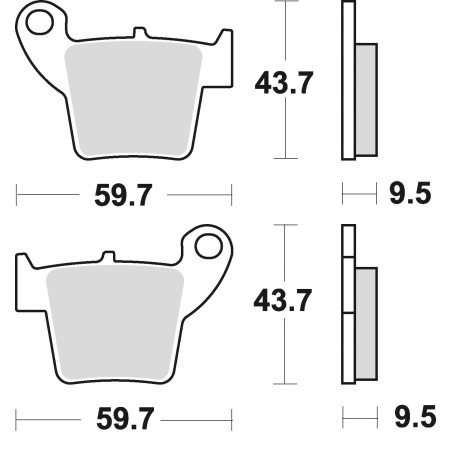 BRAKE PADS BRAKE SINTERED 886CM44 OFFROAD