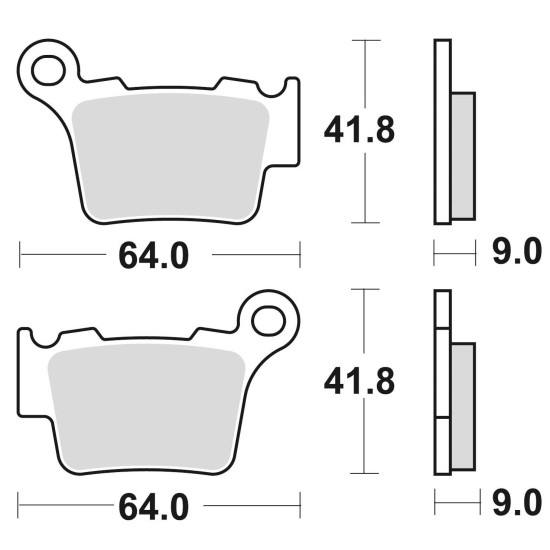 BRAKE PADS BRAKE SINTERED 891CM46 FOR OFF-ROAD RACING