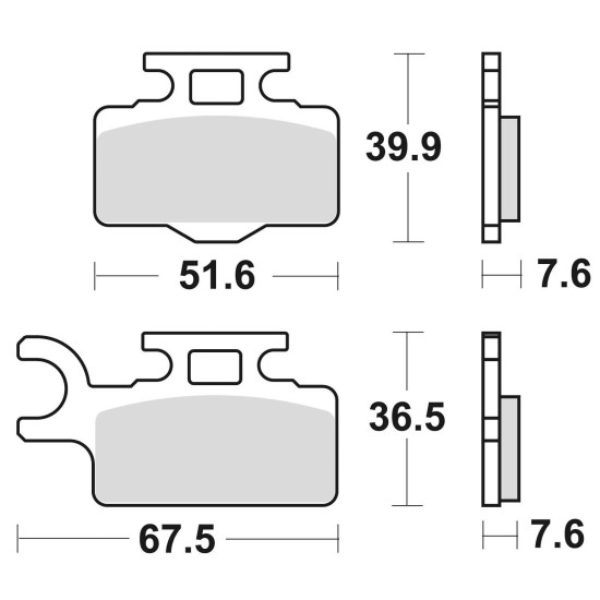 BRAKE PADS BRAKE SINTERED 894CM44 OFFROAD