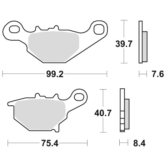 BRAKE PADS BRAKE SINTERED 905CM44 OFFROAD