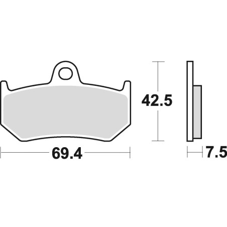 BRAKE PADS, SINTERED, REAR, 907 CM 56