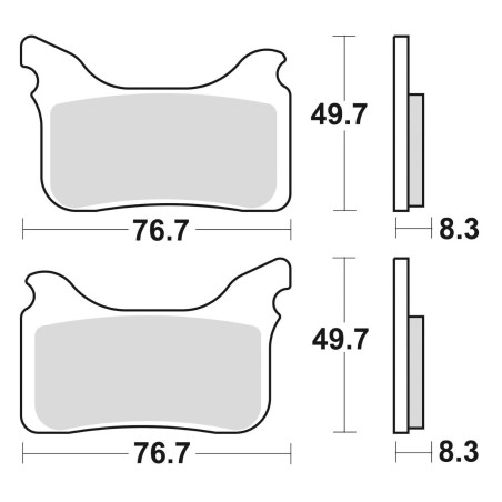 BRAKE PADS BRAKE SINTERED 931CM55 FRONT