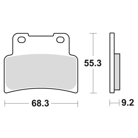 BRAKE PADS BRAKE SINTERED 933CM55 FRONT