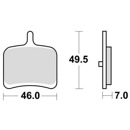 BRAKE PADS, SINTERED, REAR, 938 CM 56
