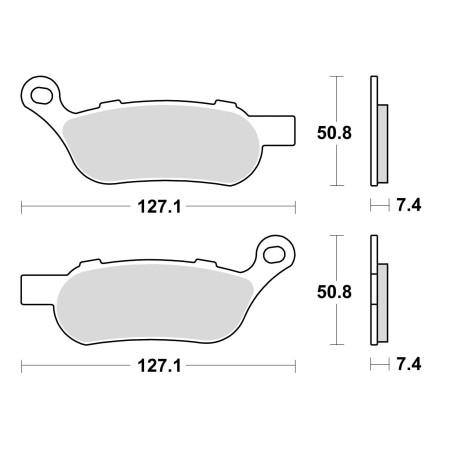 BRAKE PADS BRAKE SINTERED 944CM88 REAR CRUISER