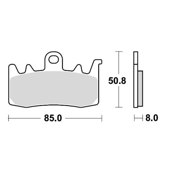 STABDŽIŲ KALADĖLĖS STABDYMO SUKEPINTOS 960CM55 PRIEKINĖS