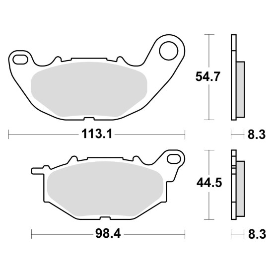 BRAKE PADS BRAKE SINTERED 968CM55 FRONT