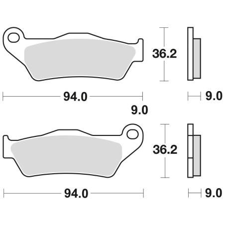 STABDŽIŲ KALADĖLĖS STABDYMO SUKEPINTOS 970CM55 PRIEKINĖS