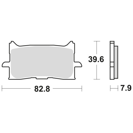 STABDŽIŲ KALADĖLĖS STABDYMO SUKEPINTOS 971CM55 PRIEKINĖS