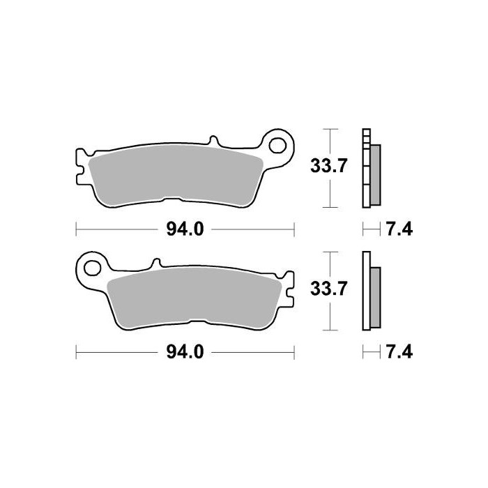 BRAKE PADS BRAKE SINTERED 995CM46 FOR OFF-ROAD RACING