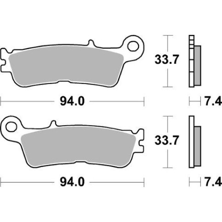 BRAKE PADS BRAKE SINTERED 995CM46 FOR OFF-ROAD RACING