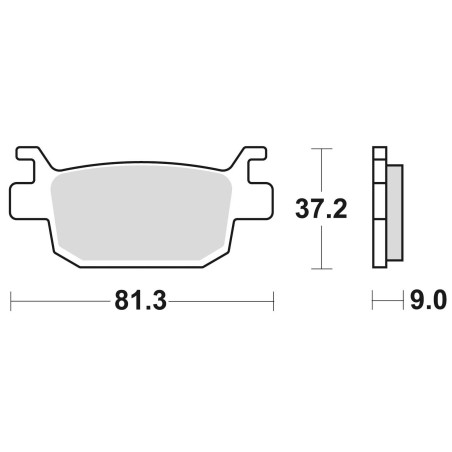 BRAKE PADS FOR BRAKING SINTERED P30908 FOR SCOOTER