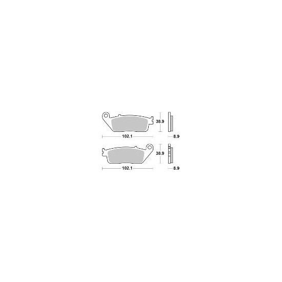 BRAKE PADS FOR BRAKING SINTERED P30980 FOR SCOOTER