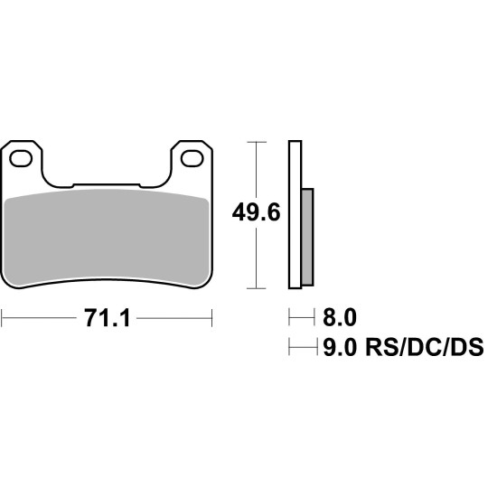 BRAKE PADS SUPER SINTERED P1R898 SBK RACE