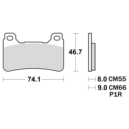 BRAKE PADS SUPER SINTERED P1R899 SBK RACE