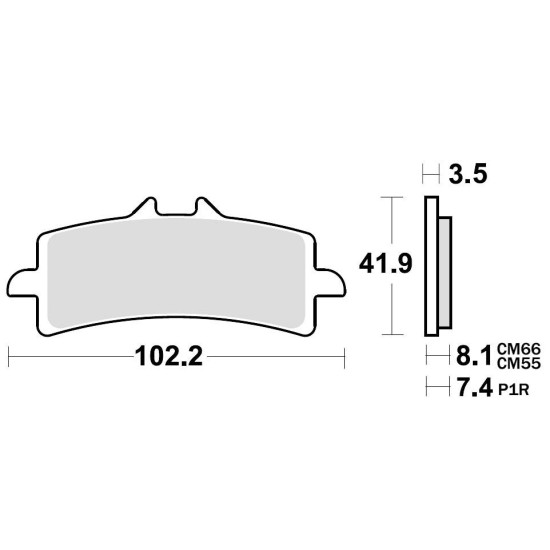 BRAKE PADS SUPER SINTERED P1R930 SBK RACE
