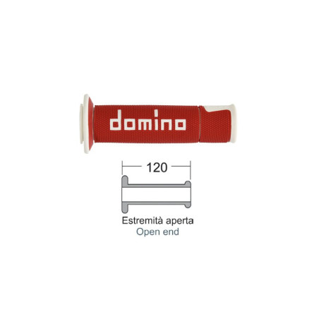 Road racing RMS grips red-white