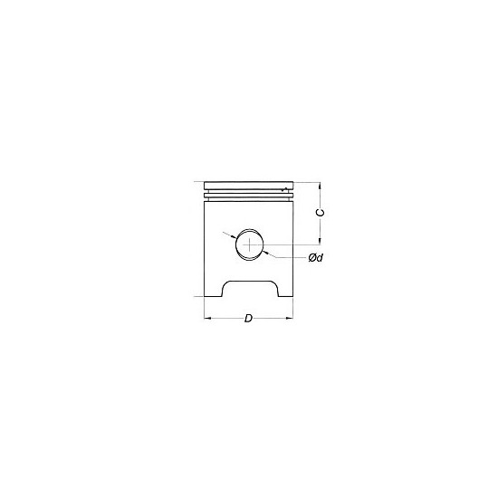 Piston METEOR HUSQVARNA CR-WR 125 97-13 (53.97) SEL. D