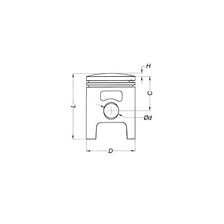 PISTON METEOR SUZUKI RM250 96-97 (66.35) SEL. B