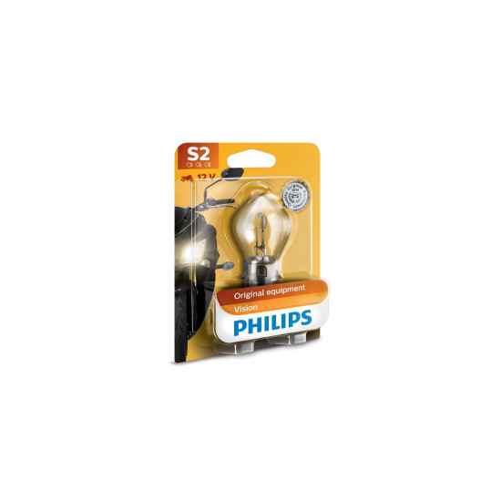 Lemputė PHILIPS S2 12V35 / 35W BA20D BW M-TECH