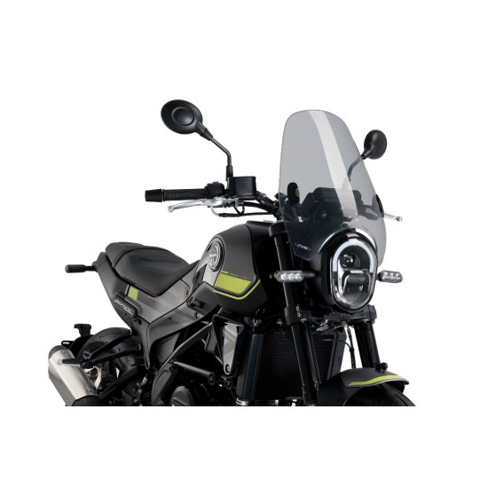 WINDSHIELD "CUSTOM II C" / SMOKE