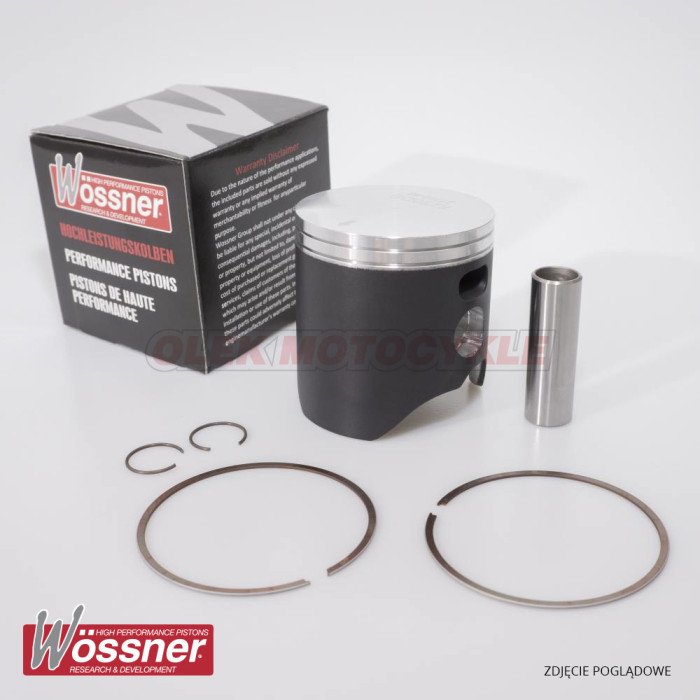 WOSSNER stūmoklis HONDA (2T) CR 125 '88-'91 (54,69mm+0,75), pirštas 15mm - išimtas iš prekybos