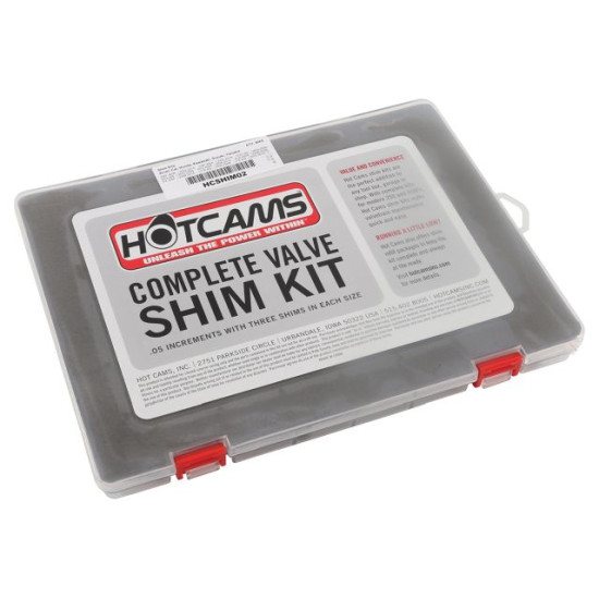 HOT CAMS valve plates (tablets) set 9.48mm from 1.20 to 3.50 CO 0.05