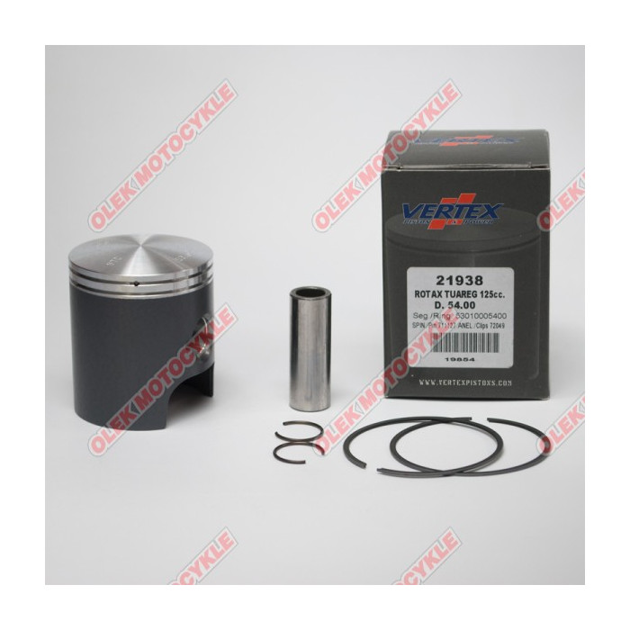 VERTEX stūmoklis APRILIA TUAREG 125, CAST IRON CYLINDER (53,95mmstandartas)
