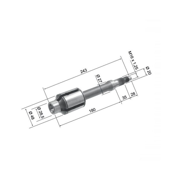VESPA PX LUSSO GEARBOX AXLE